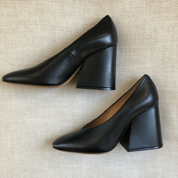 Maison Martin Margiela Heels Pumps Black Leather US 6 EU 36 - Picture 3 of 8